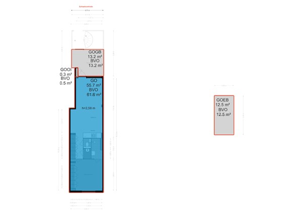 Floorplan - Nieuwpoortstraat 94A15, 1055 RZ Amsterdam